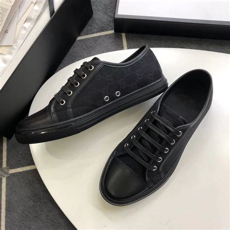 gucci 426186_kqwm0|Buy Gucci GG Canvas Low 'Grey Black' .